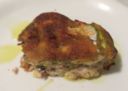 Torta di pane, patate e pesce azzurro