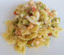 Farfalle con pesce e scarola