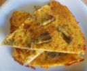 Farinata di ceci con porri e carciofi