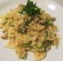 Farfalle con triglie e zucchine