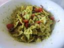 Farfalle in salsa di basilico