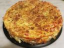 Torta di pane, pollo e crema di salsa mornay