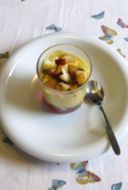 Crema ricca con macedonia