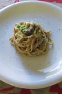 Tagliolini al farro con asparagi e porcini