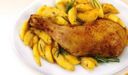 Cosce di pollo con patate