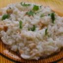 Risotto con indivia e salmone
