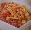Orecchiette piccanti con pollo e funghi