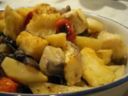 Luccio e patate al forno
