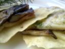 Funghi di carne e prosciutto cotto gratinati al forno con provola affumicata