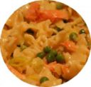 Pasta con salmone e piselli