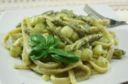 Fettuccine con fagiolini e pesto
