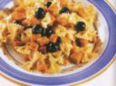Farfalle con zucca e olive nere
