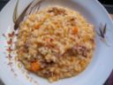 Risotto zucca e salsiccia