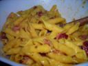 Risotto di penne con speck e provola