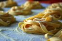 Linguine all’uovo e melagrana