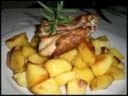 Pollo al forno con patate