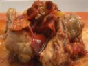 Cosce di pollo ai peperoni
