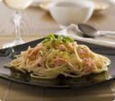 Linguine con salmone e rucola