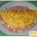 Omelette al formaggio e prosciutto cotto