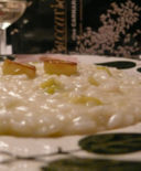 Risotto ai porri mantecato alla toma biellese.