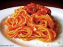 Spaghetti all’uovo con pomodoro, pancetta e pecorino