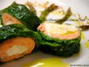 Rotolo di salmone con cuore di burrata