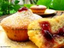 Muffin allo zafferano e marmellata