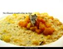 Risotto al gorgonzola e mele caramellate