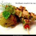 Spiedini di salmone e ananas con cous cous alle verdure