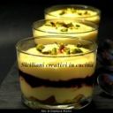 Crema chantilly allo zafferano e composta di more