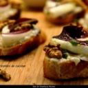 Bruschette con zola, radicchio tardivo Igp, noci e miele