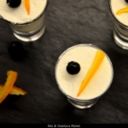 Crema al mascarpone con mirtilli e arance candite