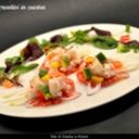 Ceviche all’arancia di Sicilia (in bianco e in nero)