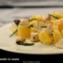 Pasta con gamberi, vongole, ricciola e tartufo estivo