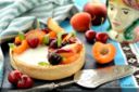 Crostata fredda di ricotta e frutta