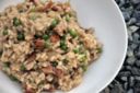 Ricetta: Risotto con pancetta e legumi