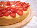 Crostata con crema di yogurt e fragole