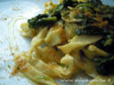 Tagliatelle alla bottarga con i broccoletti