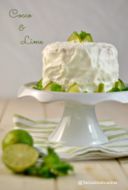 Torta cocco e lime con pan di Spagna di Igino Massari