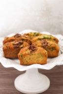 Plumcakes con spinaci, parmigiano e noci