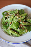 Pasta al pesto di rucola e mandorle