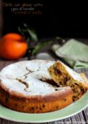 Torta con grano cotto e gocce di cioccolato al profumo di arancia