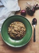 Minestra di Broccoli con Cereali e Riso Rosso.