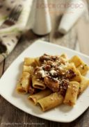 Rigatoni con polpo e funghi porcini