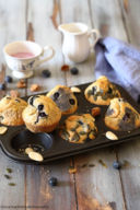 Muffin con mirtilli e mandorle
