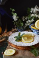 TORTA MANDORLE, LIMONE E MENTA