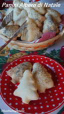 Panini alla ricotta a forma di albero di Natale