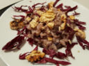 Risotto con radicchio e noci