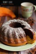 Bundt cake cioccolato e zucca