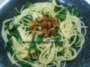 Spaghetti con Broccoli e Pane tostato